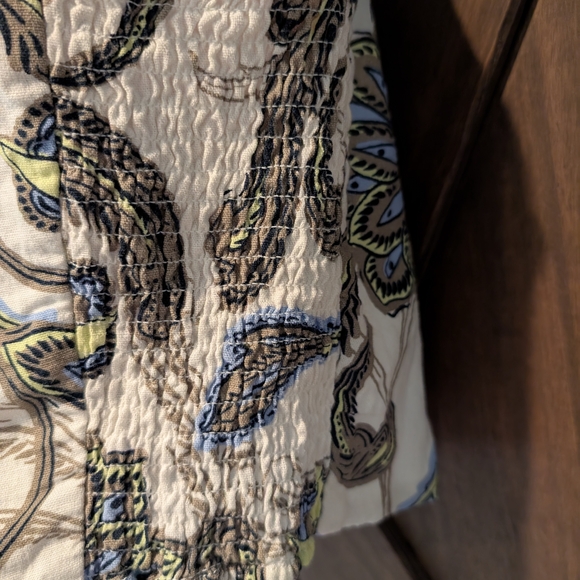 Ella Paisley Crop Top and Skirt Set - Green, Blue, Black on White - Picture 4 of 12